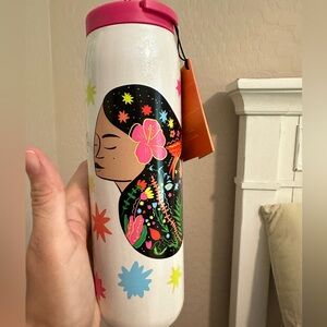 Starbucks 16oz Manuela Guillen Dream Vacuum Insulated White Glitter Tumbler